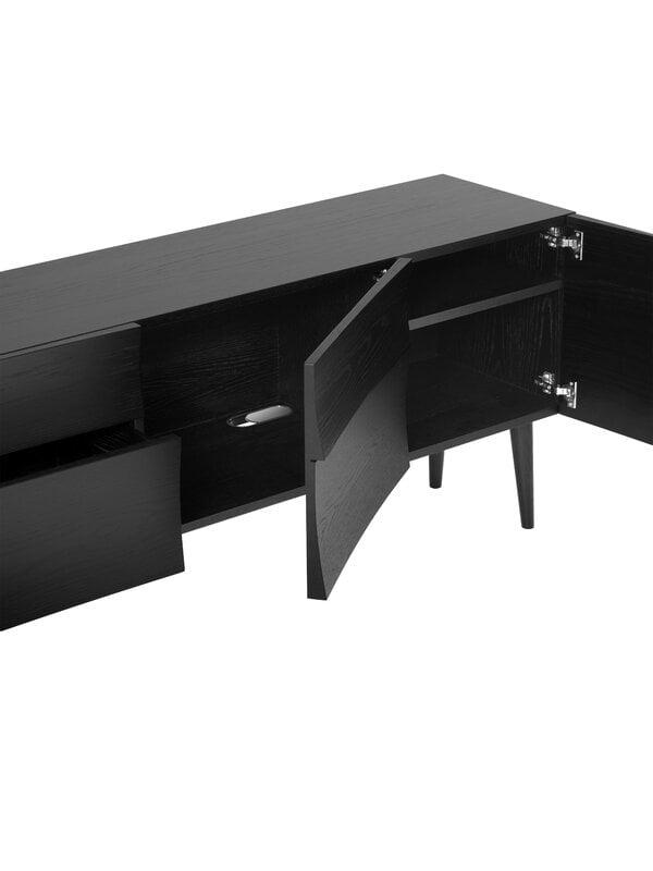 Sideboards & dressers, Reflect sideboard, large, black, Black