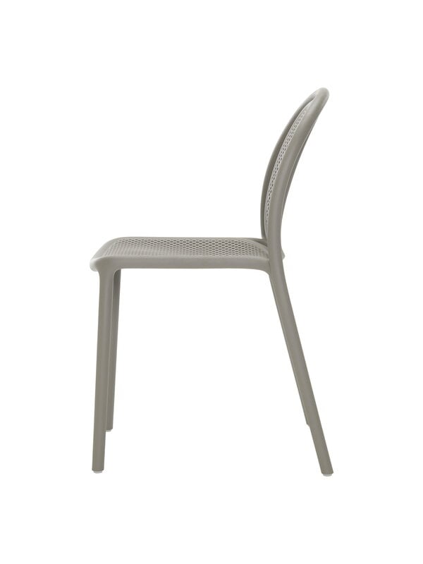 Patio chairs, Remind 3730r chair, recycled plastic, grey, Gray