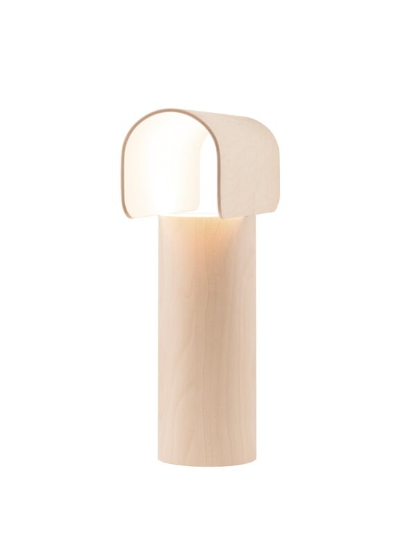 Lampes de table, Lampe de table Teelo 8020, bouleau naturel, Naturel