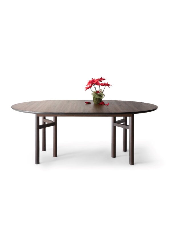 Ruokapöydät, SJL jatkettava pöytä, 140-200 cm, pyökki, Ruskea