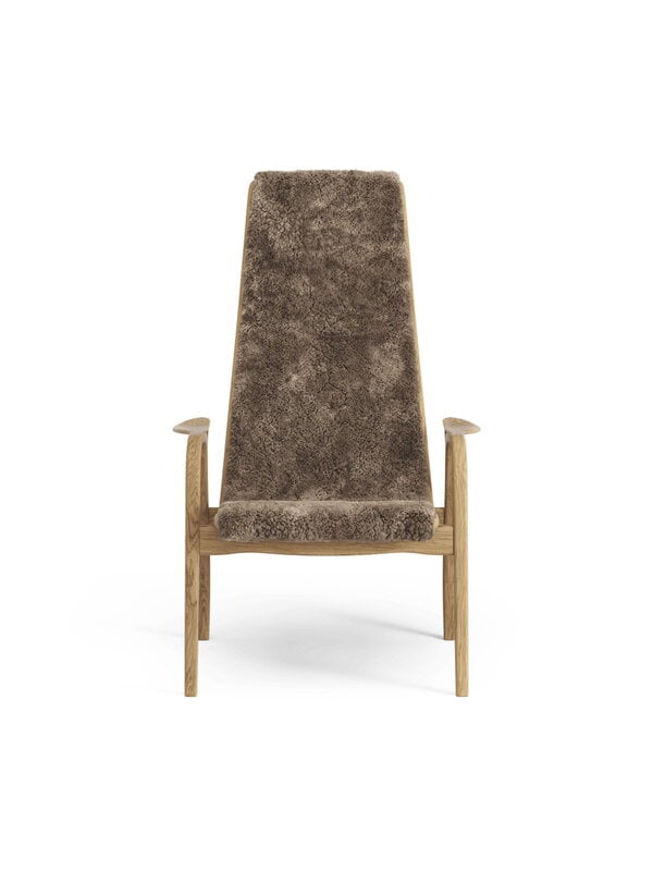 Armchairs & lounge chairs, Lamino easy chair, sheepskin, Sahara, Brown