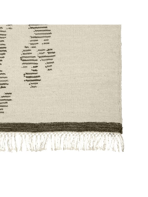 Wool rugs, Saaristo rug 140 x 200 cm, white - grey, Gray