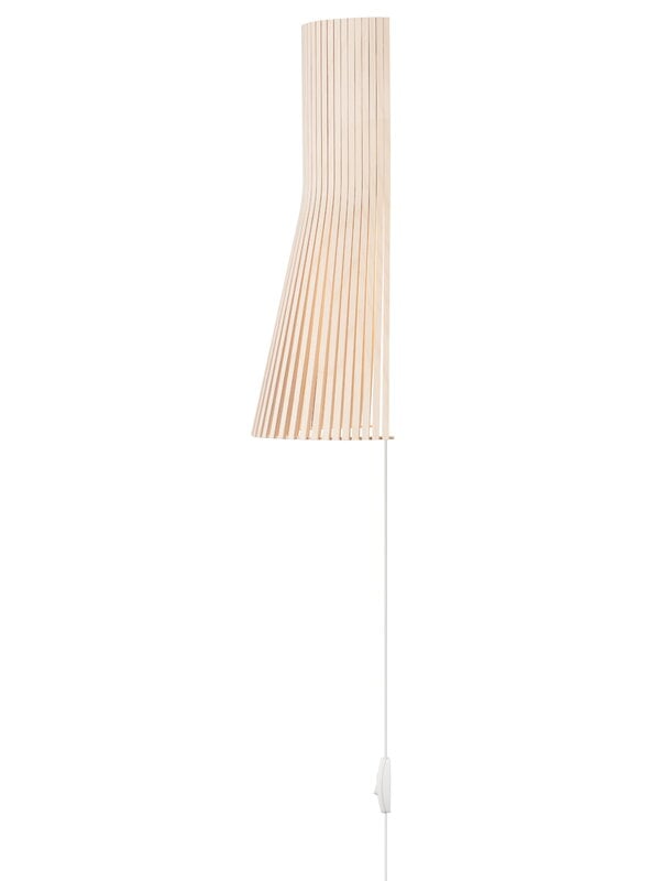 Vägglampor, Secto 4231 vägglampa 45 cm, björk, Naturfärgad