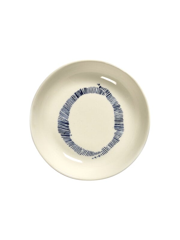Bowls, Feast dish, 11,5 cm, 4 pcs, white - blue, White