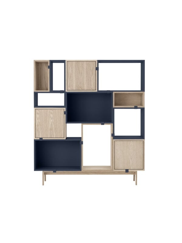 Shelving units, Stacked 2.0 shelf module, medium, midnight blue, Blue