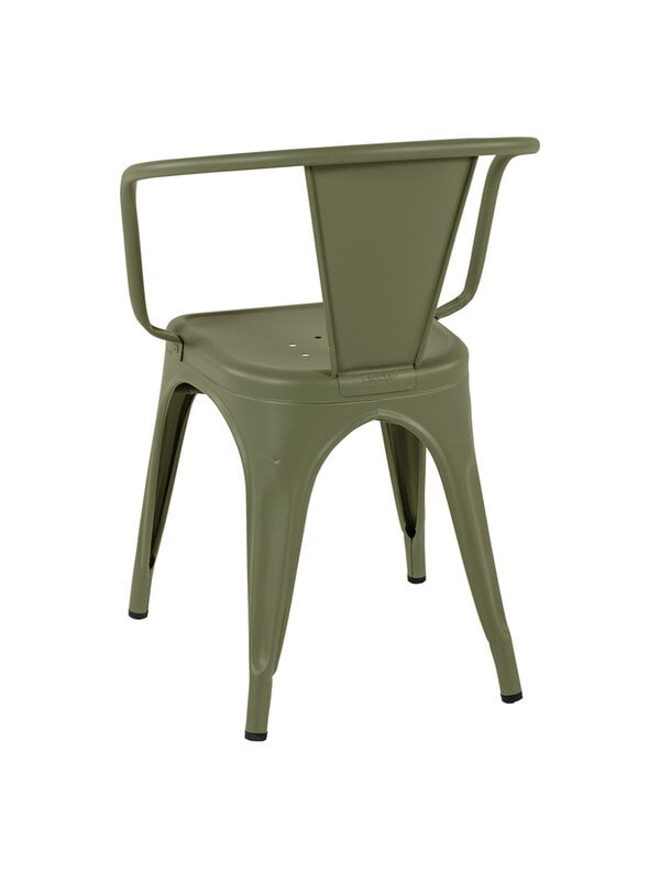 Dining chairs, Chair A56, olive, matt fine textured, Green