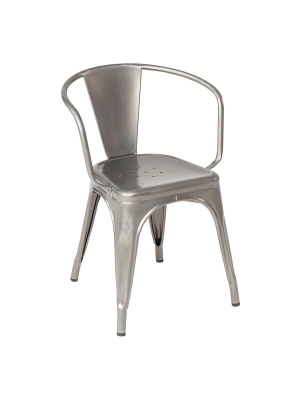 Patio chairs, Chair A56, matt varnished steel, outdoor, Gray