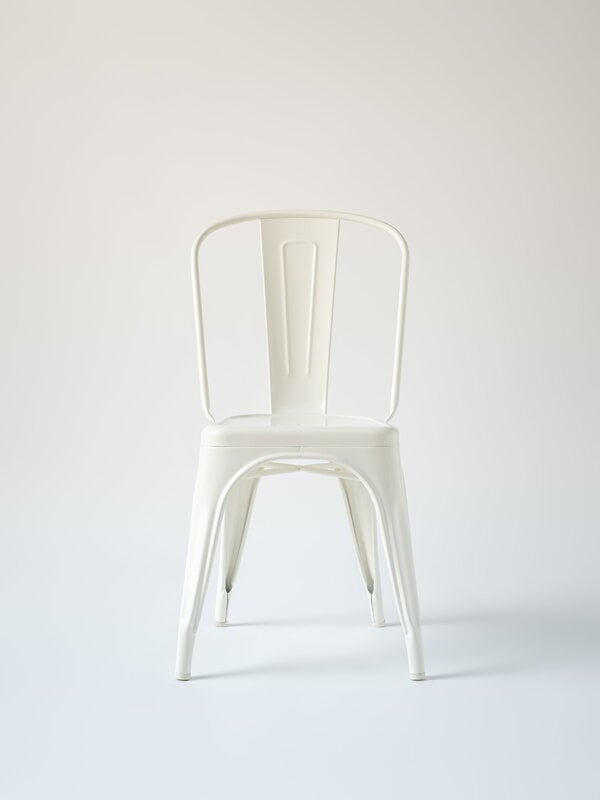 Dining chairs, Chair A, glossy white, White