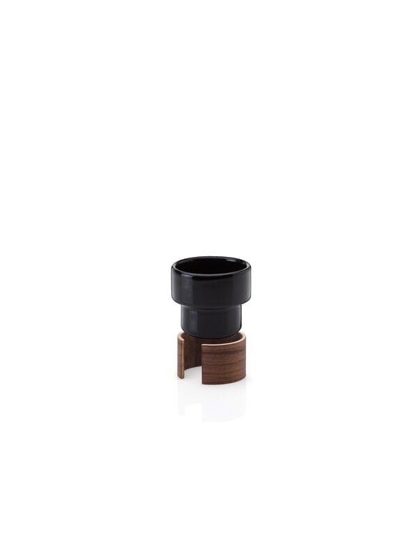 Cups & mugs, Warm espresso cup 0,8 dl, 2 pcs, black - walnut, Black