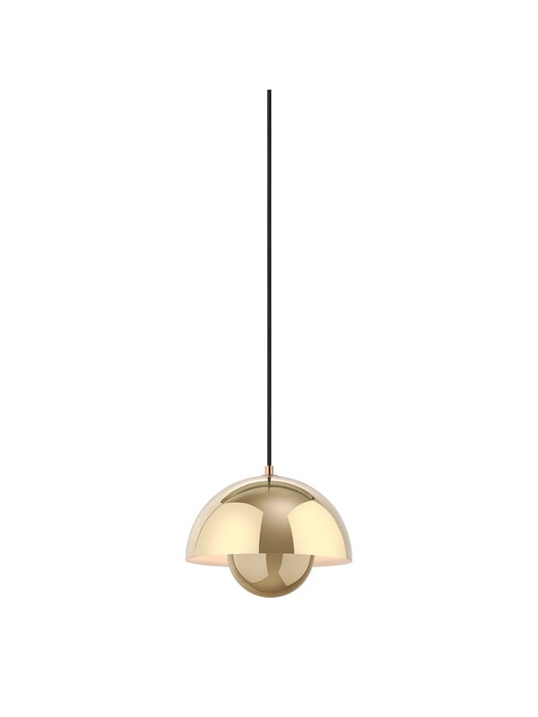 Pendant lamps, Flowerpot VP1 pendant, brass plated, Gold