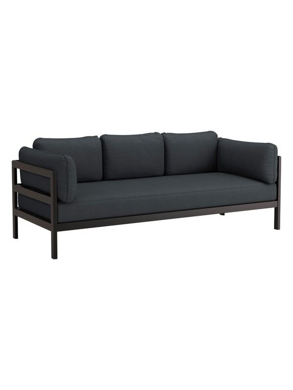 Sohvat ja daybedit, Easy 3-istuttava sohva, musta - tummanharmaa, Harmaa