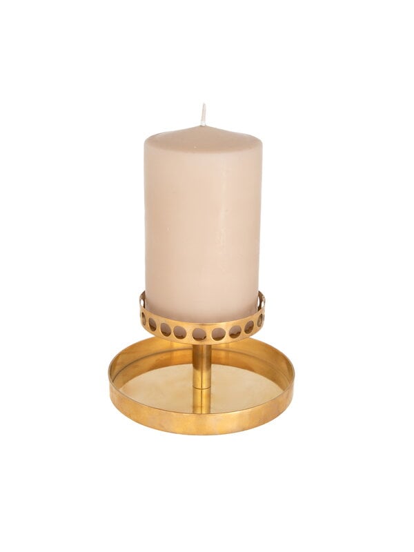 Candleholders, Kultatuikku candleholder, brass, Gold