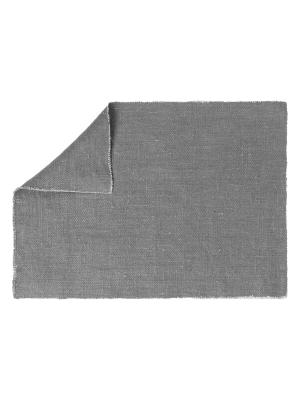 Placemats & runners, Rue placemat, 33 x 46 cm, set of 2, dark grey, Gray