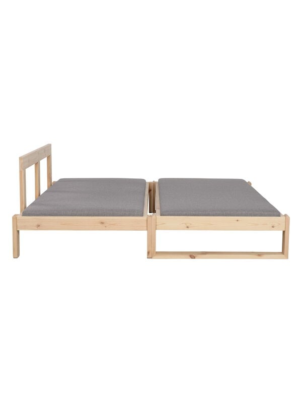Sofa beds, Kaiku sofa bed, pine - light grey Hopper 61, Gray