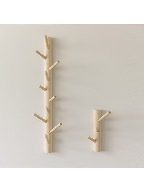 Wall coat racks, Lehto coat rack, 55 cm, pine wood, Natural