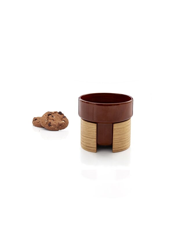 Tazze, Tazza da caffellatte Warm, 4 dl, marrone - rovere, Marrone