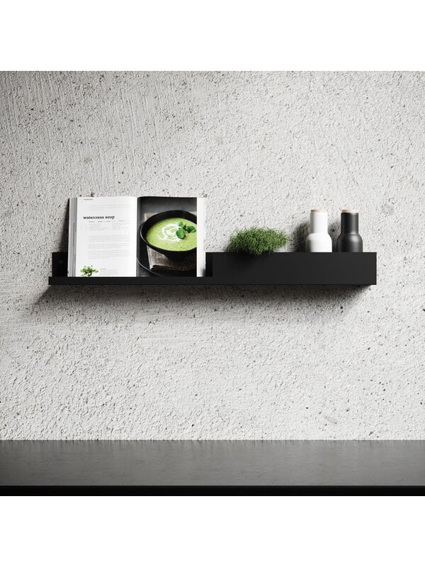 Wall shelves, Shelf L40 wall shelf, black, Black