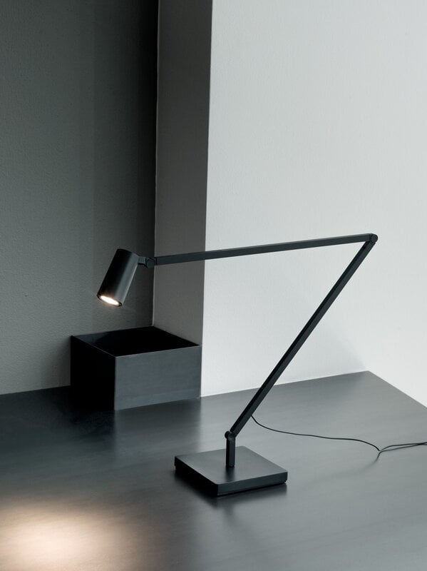Skrivbordslampor, Untitled Spot bordslampa med bordsbas, Svart