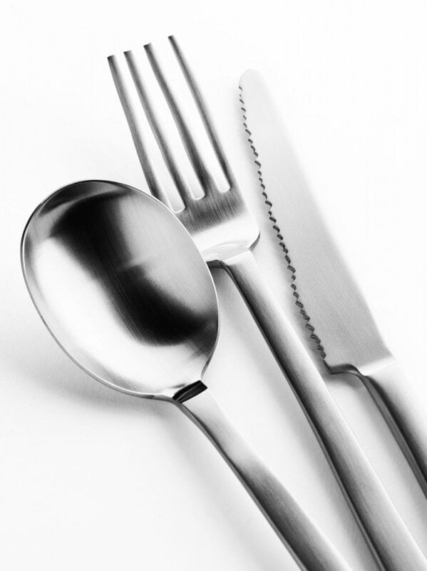 Cutlery, Maarten Baas dessert cutlery set, 12 pcs, stainless steel, Silver