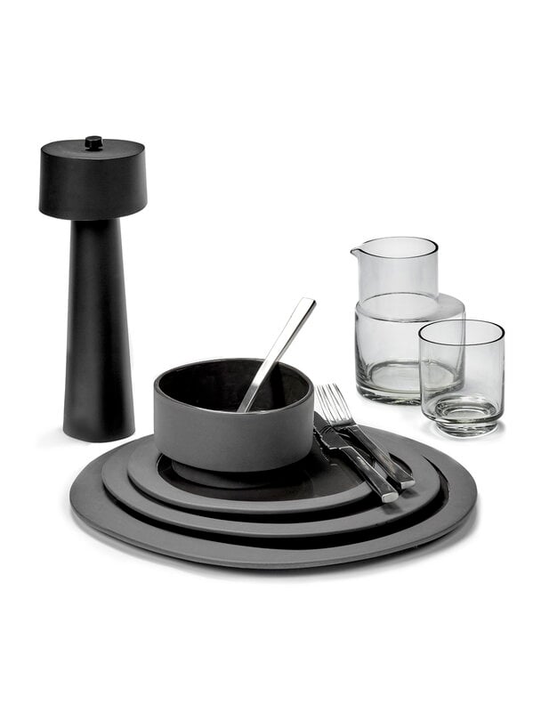 Dishware, Inner Circle bowl, grey, Gray