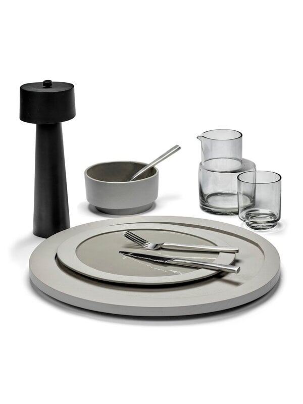 Dishware, Inner Circle bowl, light grey, Gray