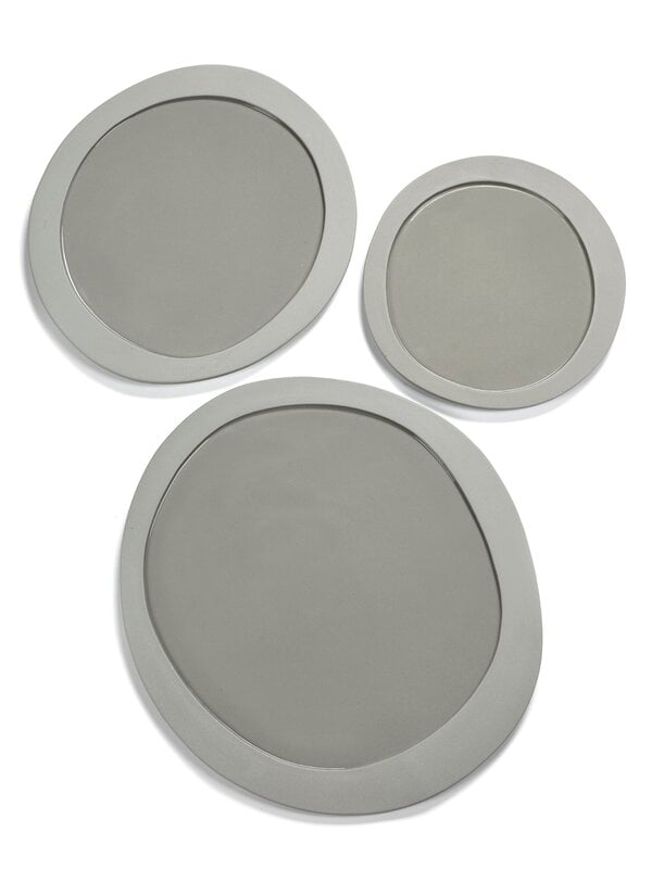 Plates, Inner Circle plate, L, light grey, Gray