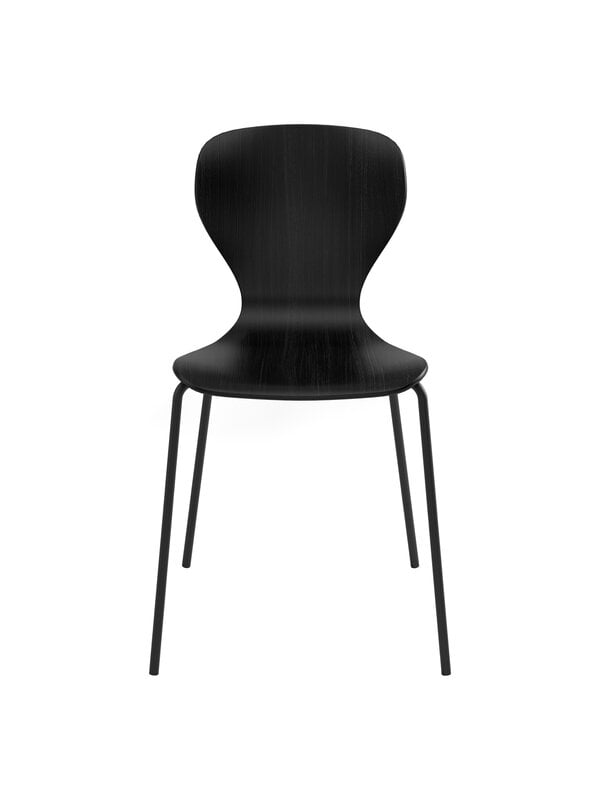 Dining chairs, Ears chair, black metal - ash black, Black