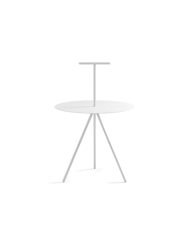 Side & end tables, Trino table, white - steel handle, White