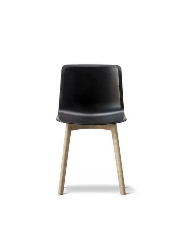 Dining chairs, Pato chair, wood base, black - lacquered oak, Black