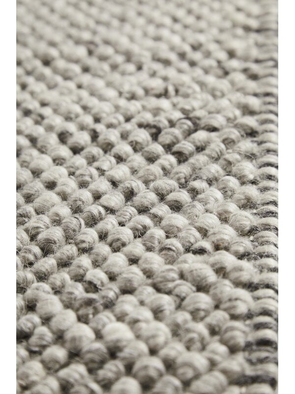 Wool rugs, Tact rug, 90 x 140 cm, grey, Gray