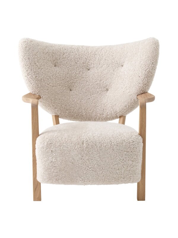 Armchairs & lounge chairs, Wulff ATD2 lounge chair, Moonlight sheepskin - oak, Natural