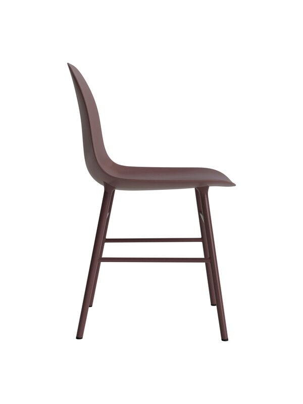 Dining chairs, Form chair, brown steel - brown, Brown