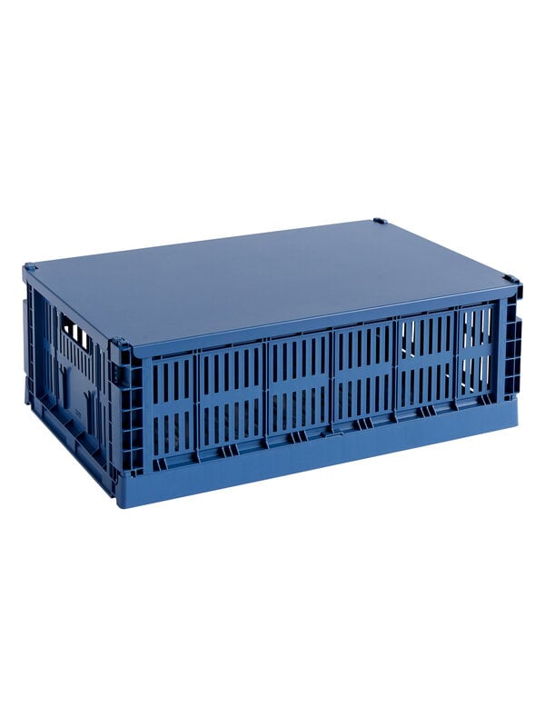 Förvaringsbehållare, Colour Crate lock, L, mörkblå, Blå