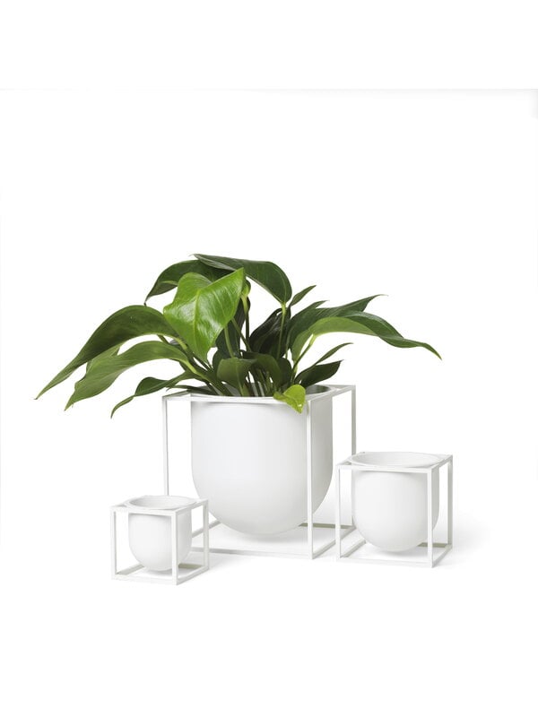 Planters & plant pots, Kubus flowerpot 10, white, White