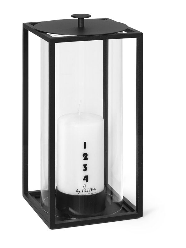 Tealight holders, Light'In lantern, medium, black, Black