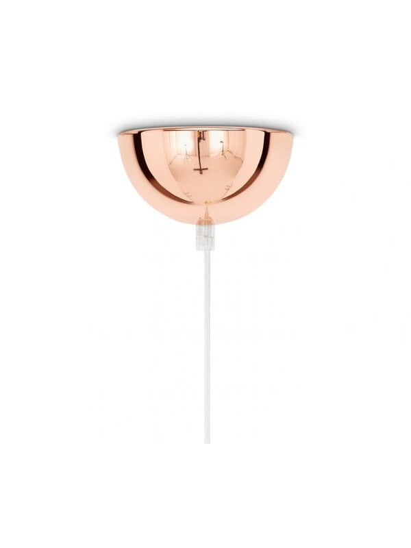 Pendellampor, Koppar LED-pendel, rund, 25 cm, Koppar