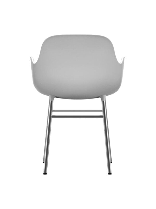 Dining chairs, Form armchair, chrome - white, White