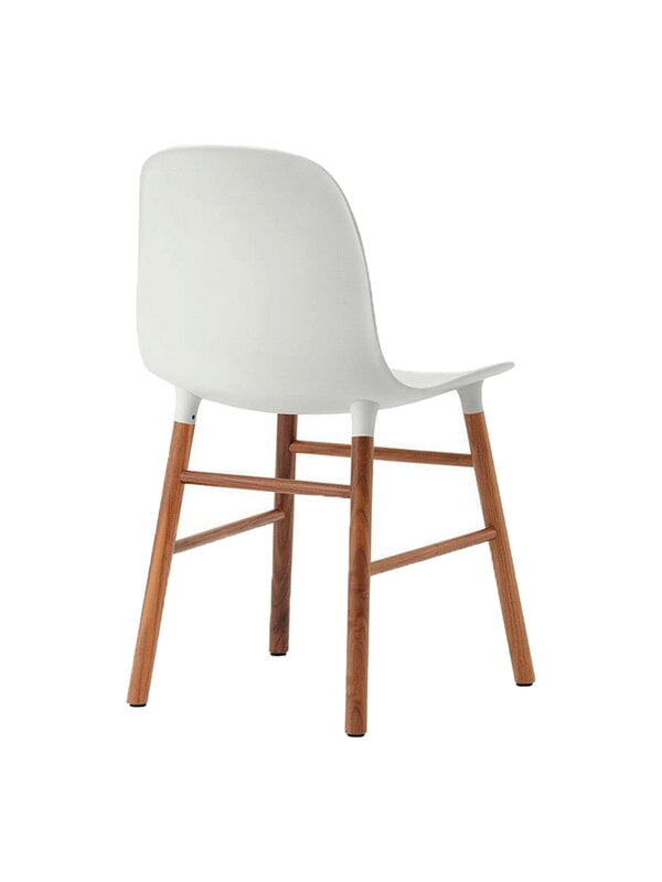 Dining chairs, Form chair, white - walnut, White