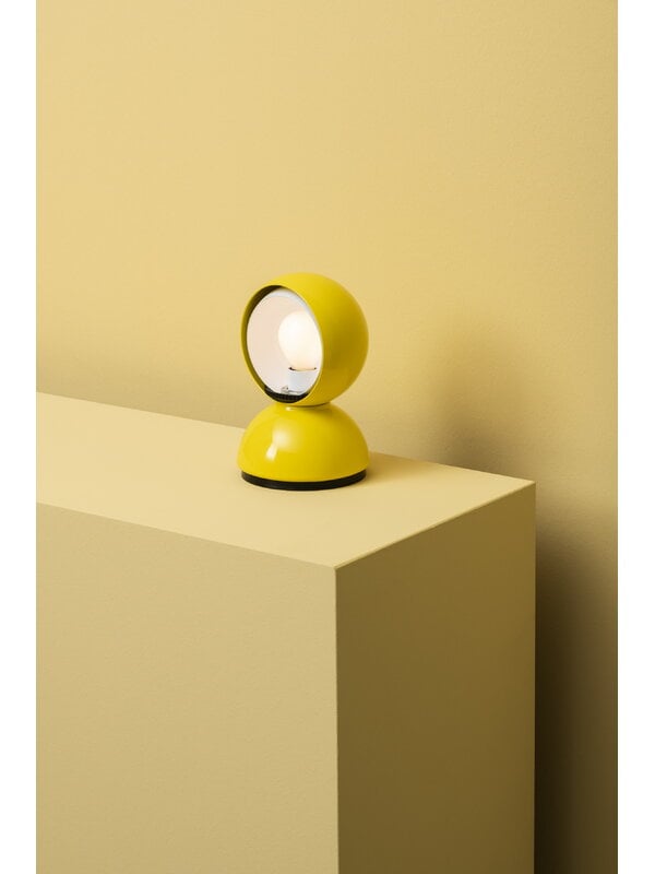 Lighting, Eclisse table/wall lamp, yellow, Silver