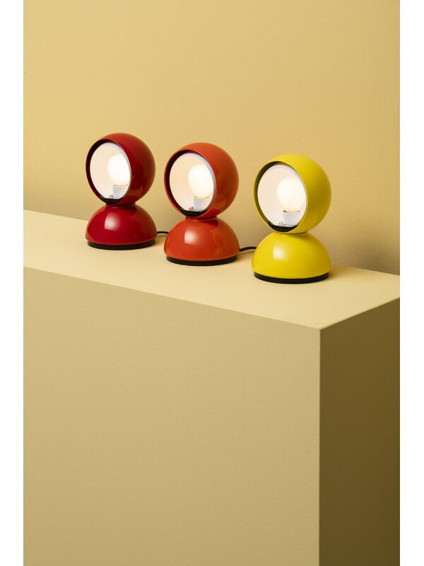 Lighting, Eclisse table/wall lamp, yellow, Silver