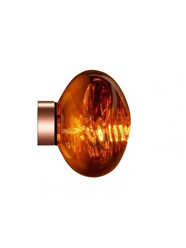 Wall lamps, Melt Surface Mini LED wall lamp, copper, Brown