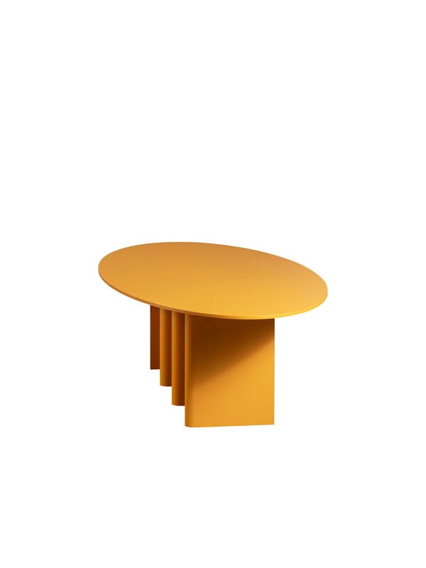 Dining tables, Nami table, oval, 220 x 130 cm, yellow zucca, Yellow