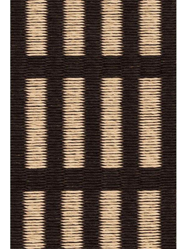Paper yarn rugs, New York rug, black - natural, Black