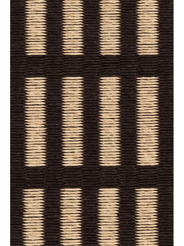 Tapis en fil de papier, Tapis New York, noir - naturel, Noir