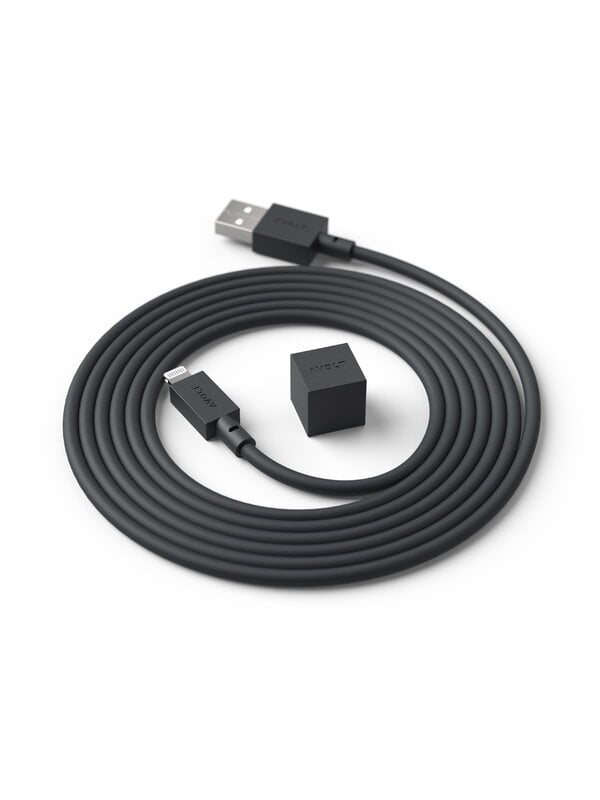 Mobile accessories, Cable 1 USB charging cable, Stockholm black, Black