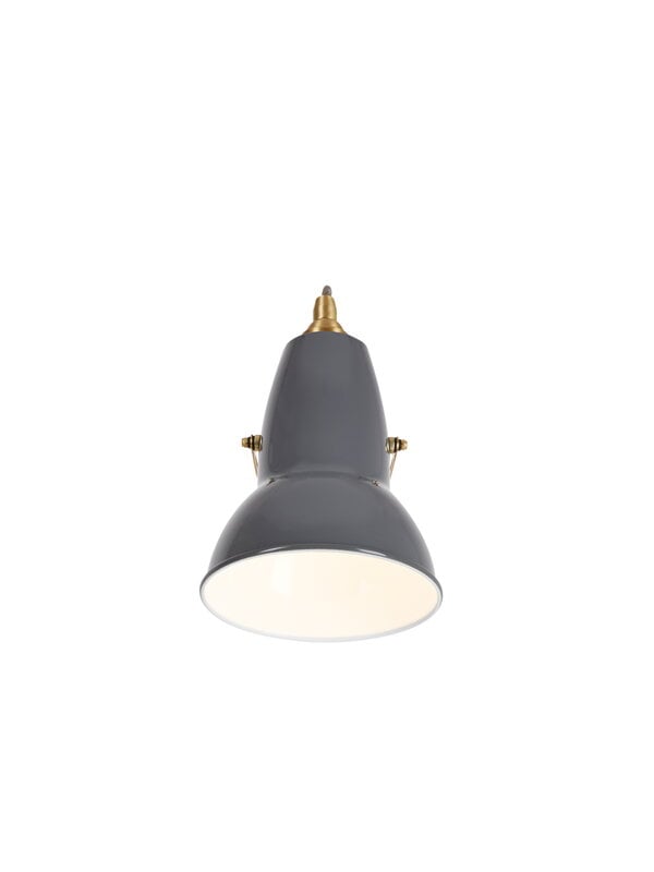 Wall lamps, Original 1227 Brass wall light, elephant grey, Gray