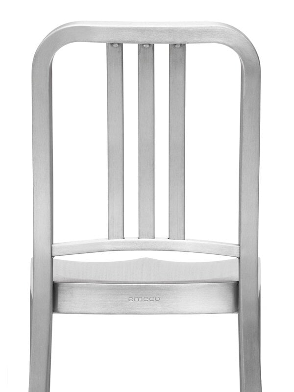Chairs, 1006 Navy chair, brushed aluminium, Gray