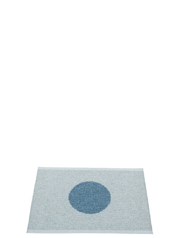 Tappeti in plastica, Tappeto Vera Pop, 70 x 50 cm, blu fiume - nebbia blu, Celeste