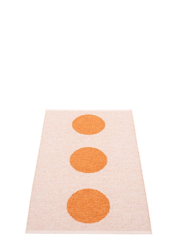Tappeti in plastica, Tappeto Vera Pop, 70 x 120 cm, arancione pallido - rosa perla, Arancione