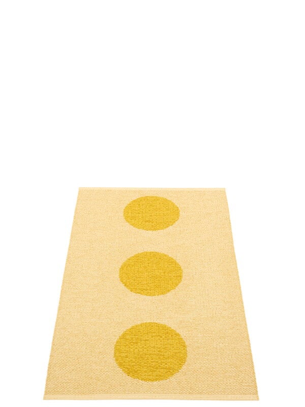 Tappeti in plastica, Tappeto Vera Pop, 70 x 120 cm, senape - giallo pallido, Giallo